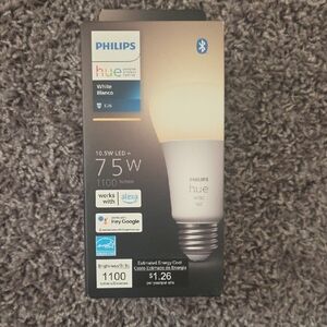Philips Hue 75W White Smart LED Bulb